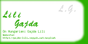 lili gajda business card